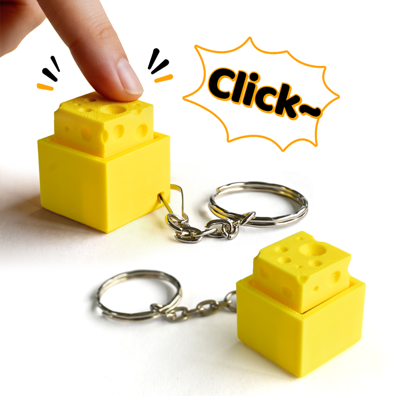 3D Printing Objects - Porte-clés anti-stress 3D imprimé en forme