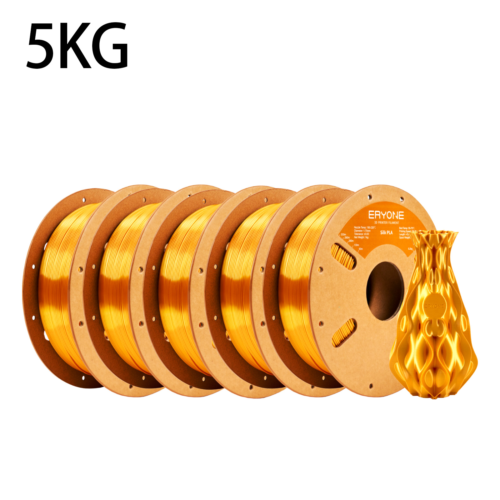 3D Printing Nylon Filament - Filament PLA Soie ERYONE 5kg pour