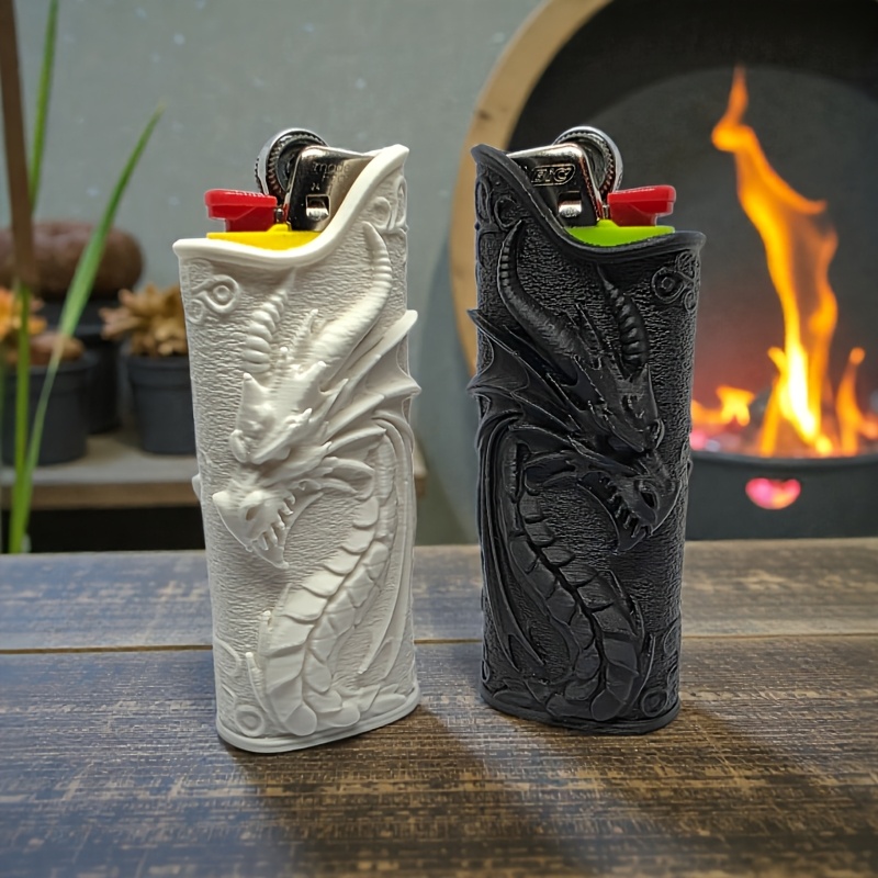 3D Printing Dragon - Étui de briquet gothique avec dragon