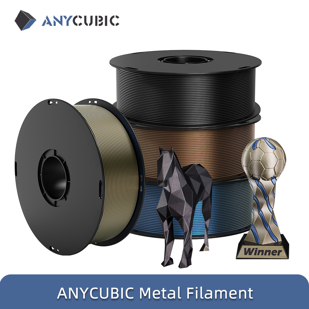 3D Printing Nylon Filament - ANYCUBIC 4kg/1kg Filament Métallique Texture Métallique
