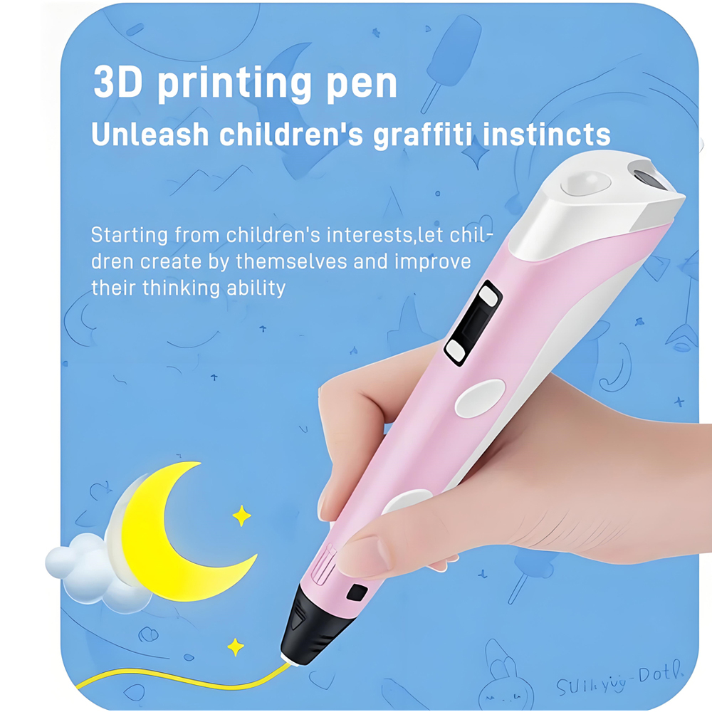 Stylo 3D avec écran LCD, jouet - 3D Printing Excavator avis et prix
