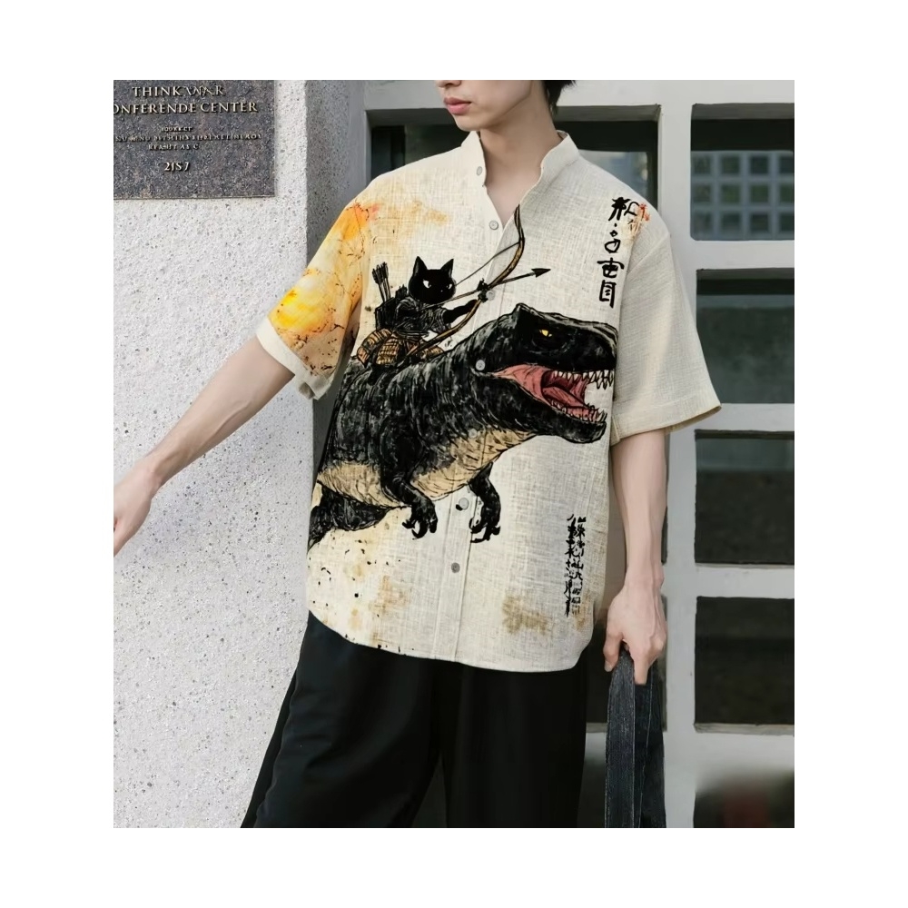 Chemise homme dessin animé cha - 3D Printing Cancer avis et prix