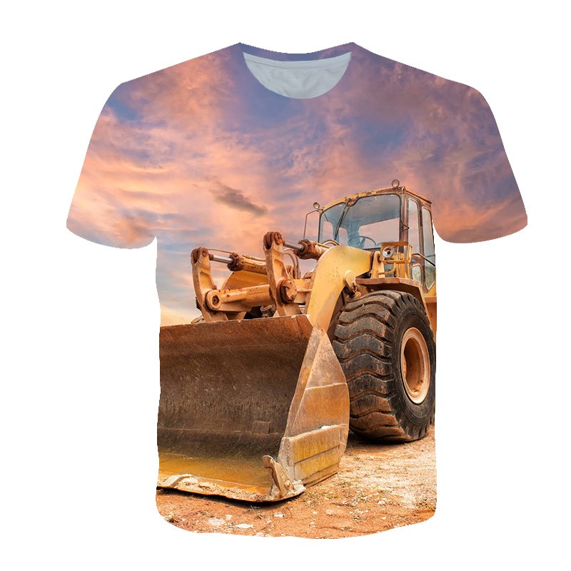 T-shirt d'été personnalisé pou - 3D Printing Excavator avis et prix